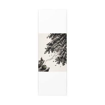 Serene Incense Smoke Canvas Art - Ukiyo E Inspired Zen