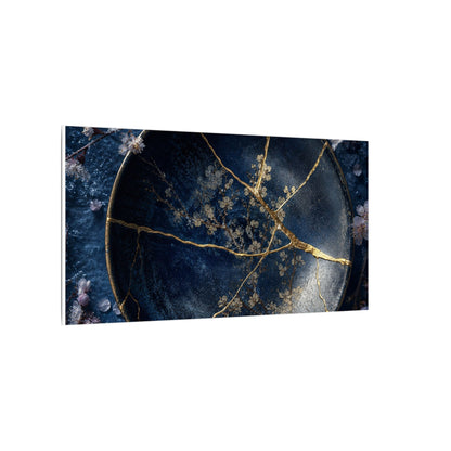 Cherry Blossom Winter Canvas Art | Kintsugi Philosophical Design