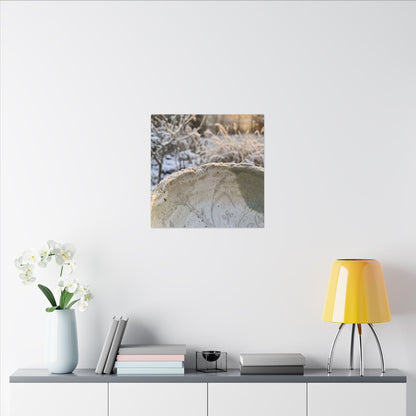 Ceramic Bowl Canvas Art | Winter Japandi Minimal Line Art