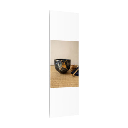 Kanso Tea Ceremony Canvas Art - Kintsugi Gold Vein Art Print