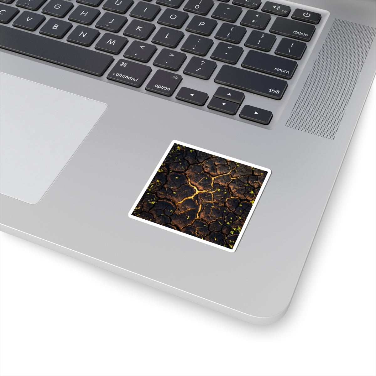 Golden Hour Cracked Earth Sticker - Dark Japandi Seijaku