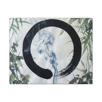 Zen Incense Smoke in Moonlight | Enso Canvas Art