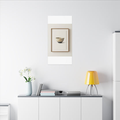 Kintsugi Charcoal Canvas Art