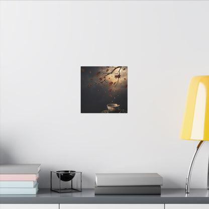 Moonlit Garden Gold Repair Canvas Art | Beautiful Kintsugi Art