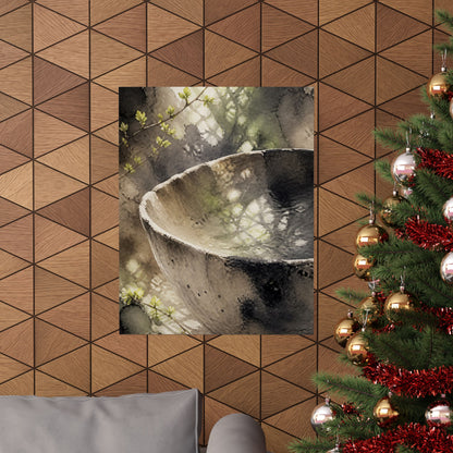 Ceramic Bowl Spring Wall Art Print | Japandi Cozy Design