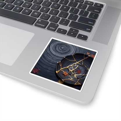 Overcast Water Ripple Sticker - Kintsugi Fukinsei
