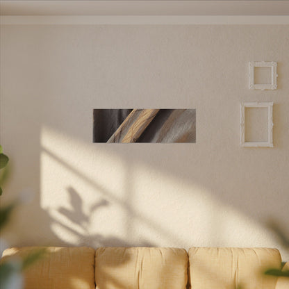 Warm Silk Drape Canvas Art - Japanese Pattern Japandi