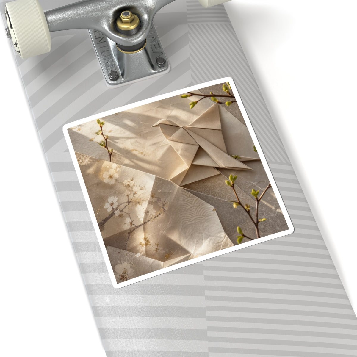 Paper Fold Sticker | Spring Japandi Japanese Pattern Art
