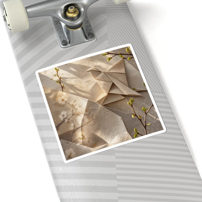Paper Fold Sticker | Spring Japandi Japanese Pattern Art