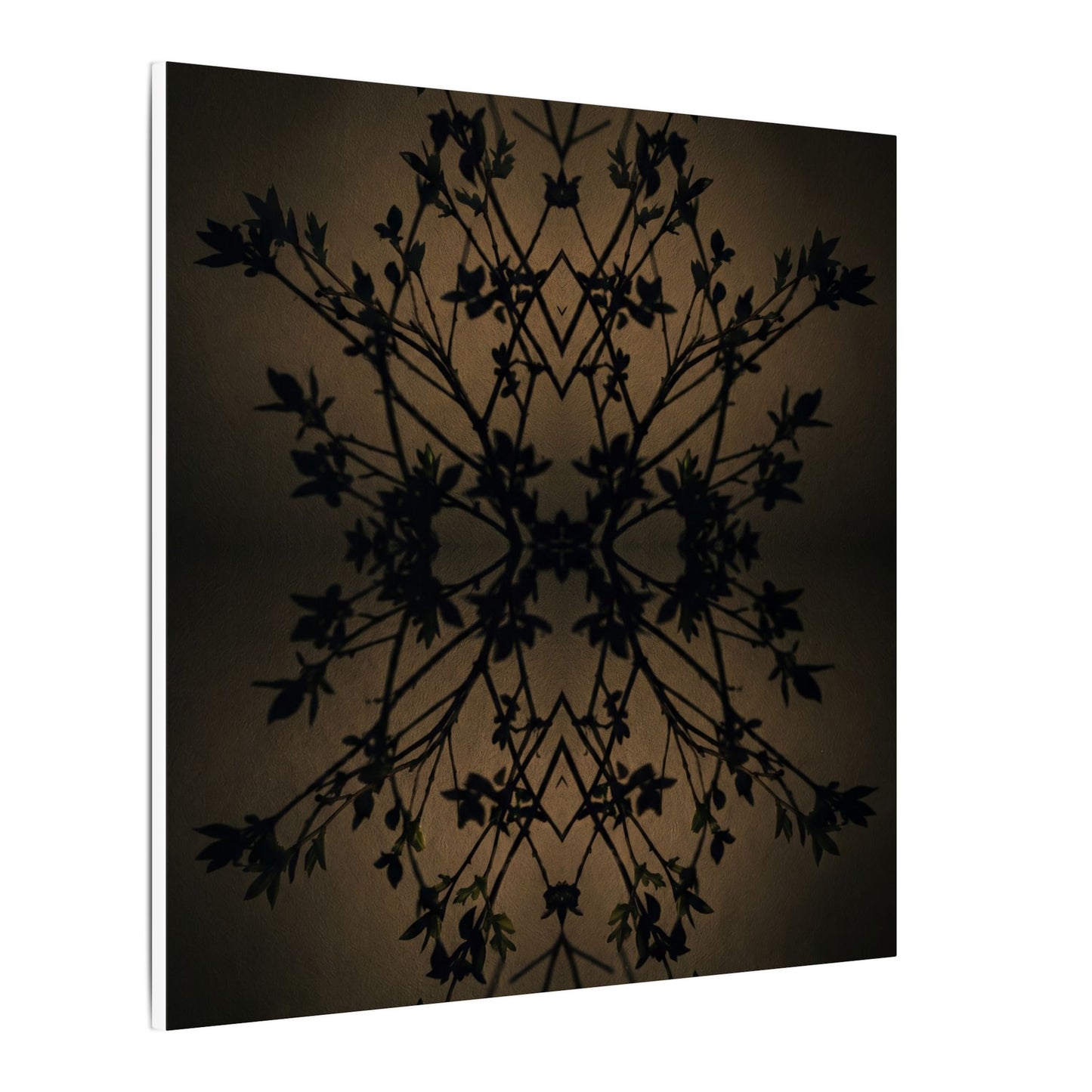 Golden Hour Shadow Play Canvas Art - Dark Japandi Seijaku