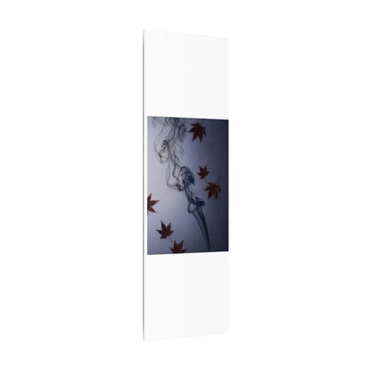 Dark Japandi Incense Smoke in Dawn | Moody Minimal Canvas Art