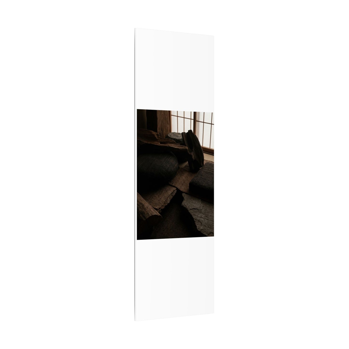 Dark Japandi Shadow Zen Canvas Art