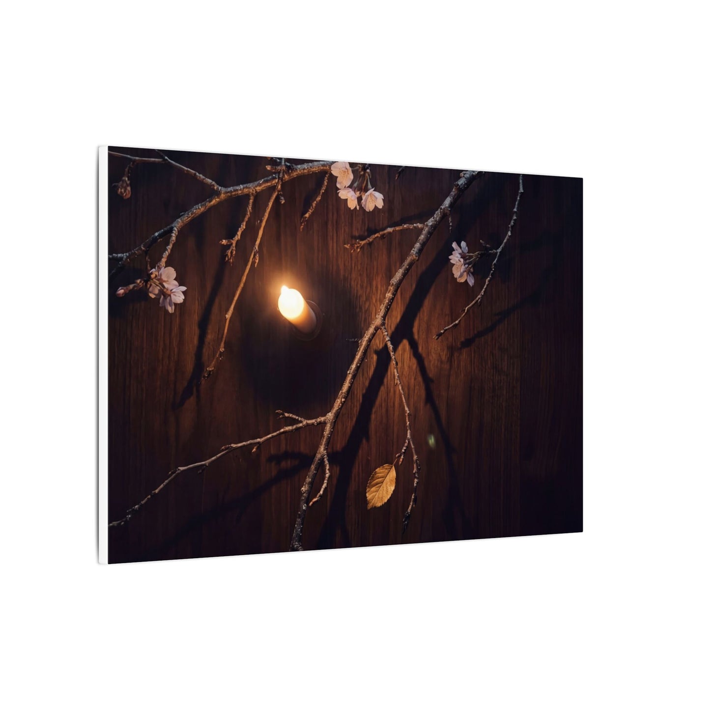 Datsuzoku Cherry Blossom Canvas Art - Dark Japandi Moody Minimal