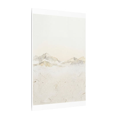 Mountain Mist Winter Canvas Art | Japandi Warm Design
