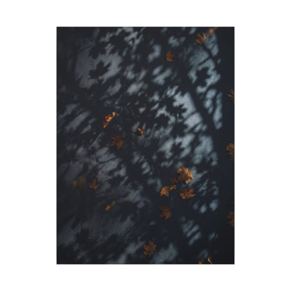 Autumn Shadow Play Shadow Zen Canvas Art | Atmospheric Decor