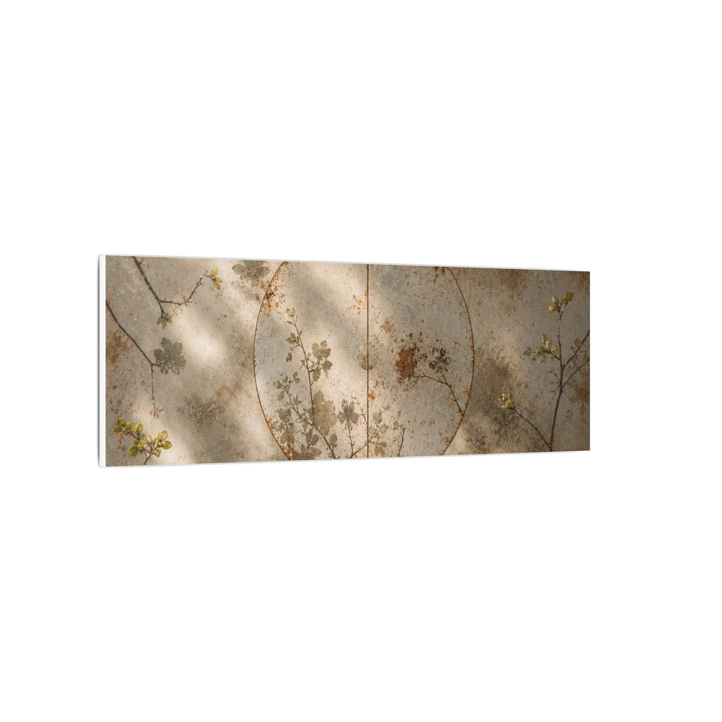 Japandi Rust Patina in Dappled | Japanese Pattern Canvas Art