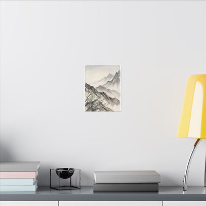 Spring Mountain Mist Texture Canvas Art | Warm Decor