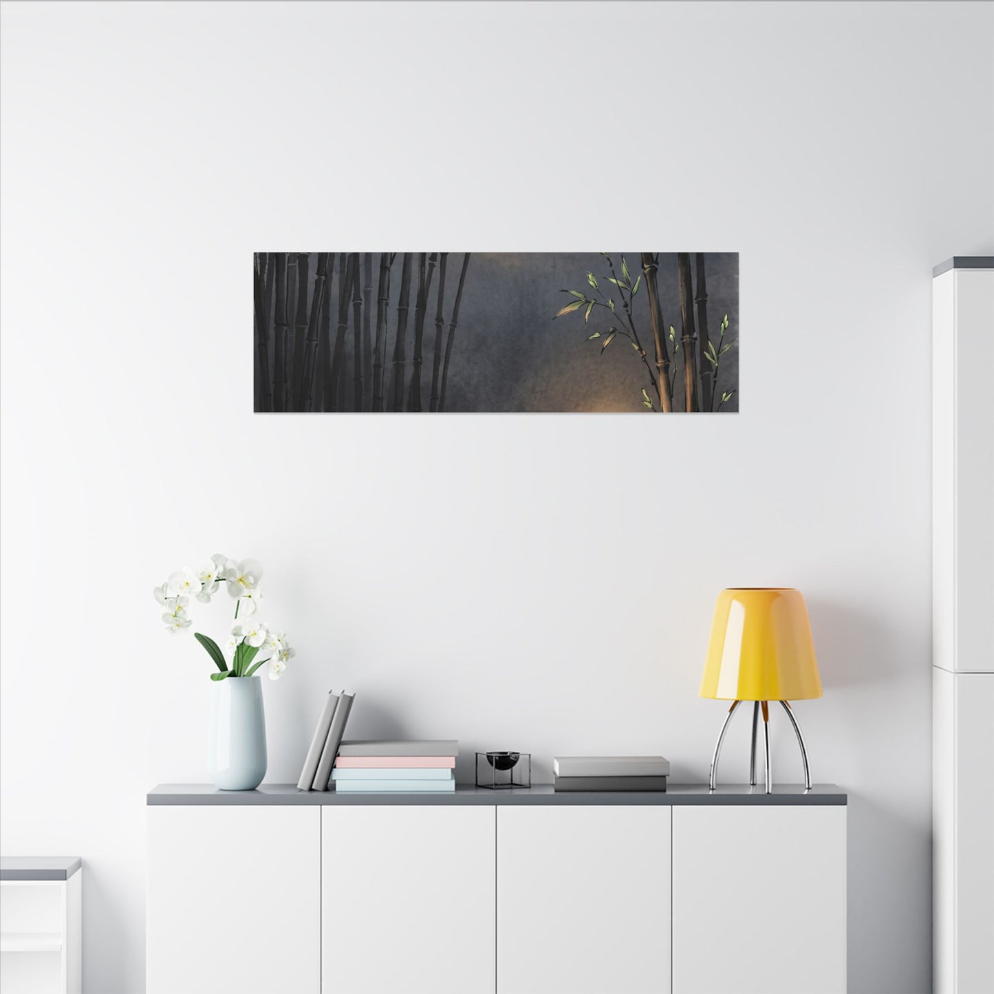 Tranquil Bamboo Grove Canvas Art - Karesansui Zen