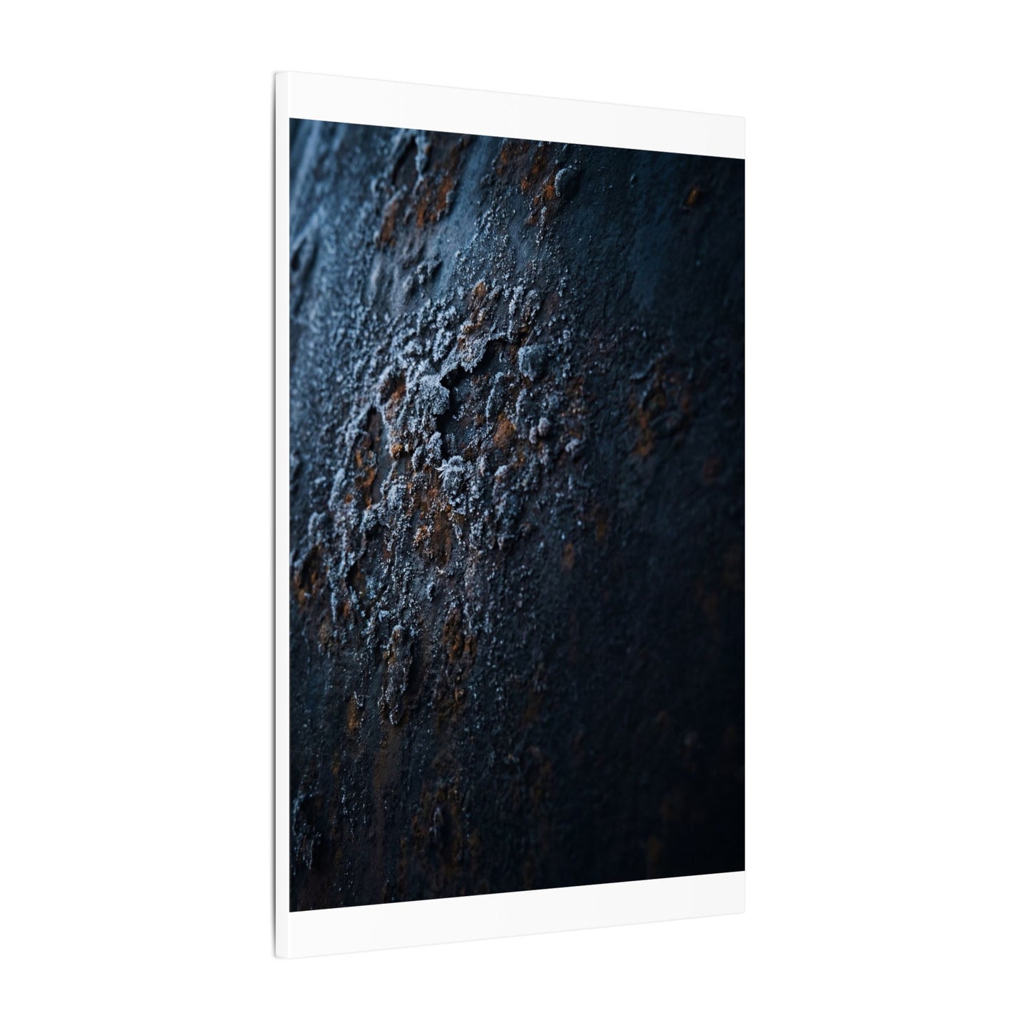 Rust Patina Canvas Art | Winter Dark Japandi Shadow Zen Art