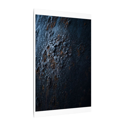 Rust Patina Canvas Art | Winter Dark Japandi Shadow Zen Art