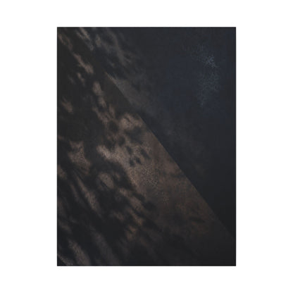 Shadow Play Winter Canvas Art | Dark Japandi Moody Design