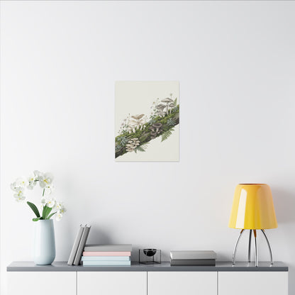 Dried Flowers Spring Canvas Art | Japandi Neutral Design