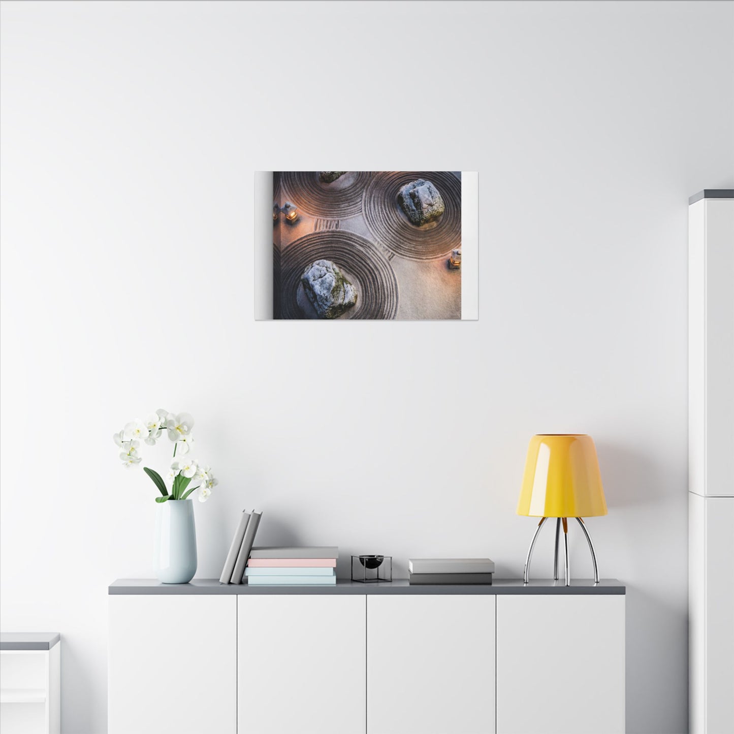 Candlelight Rock Garden Canvas Art - Japandi Ma