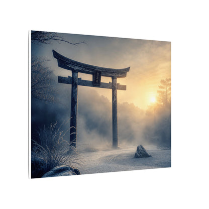Zen Torii Gate in Golden Hour | Karesansui Canvas Art
