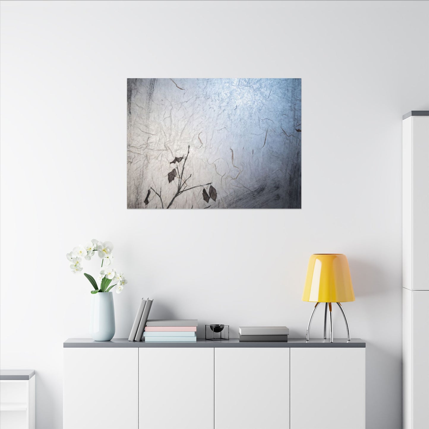 Moonlight Shoji Screen Canvas Art - Japandi Shibui