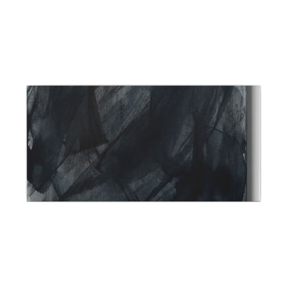 Deep Tones Dark Japandi Charcoal Canvas Art