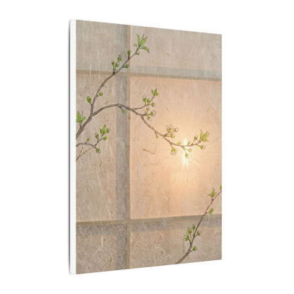 Shoji Screen Canvas Art | Spring Japandi Minimal Line Art