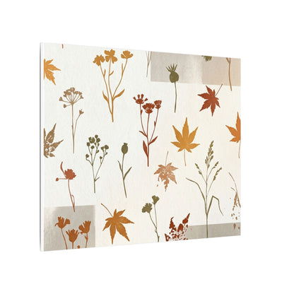 Autumn Dried Flowers Japanese Pattern Canvas Art | Elegant Decor