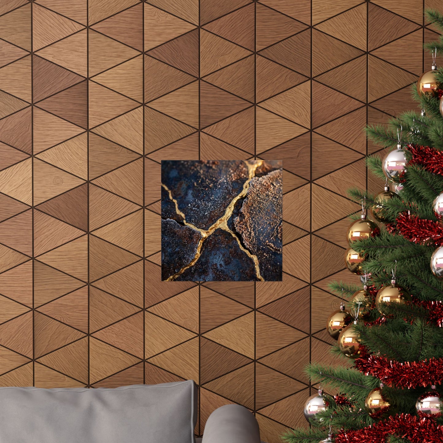 Golden Hour Rust Patina Wall Art Print - Kintsugi Kanso