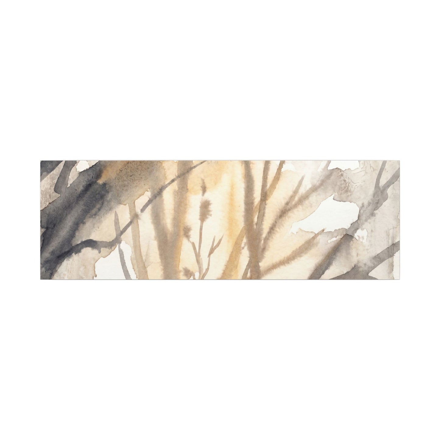 Ma Shadow Play Canvas Art - Japandi Watercolor