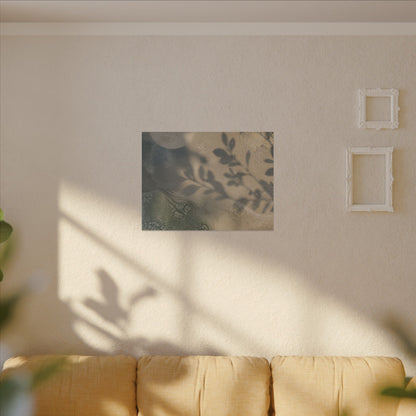 Japandi Shadow Play in Moonlight | Texture Canvas Art