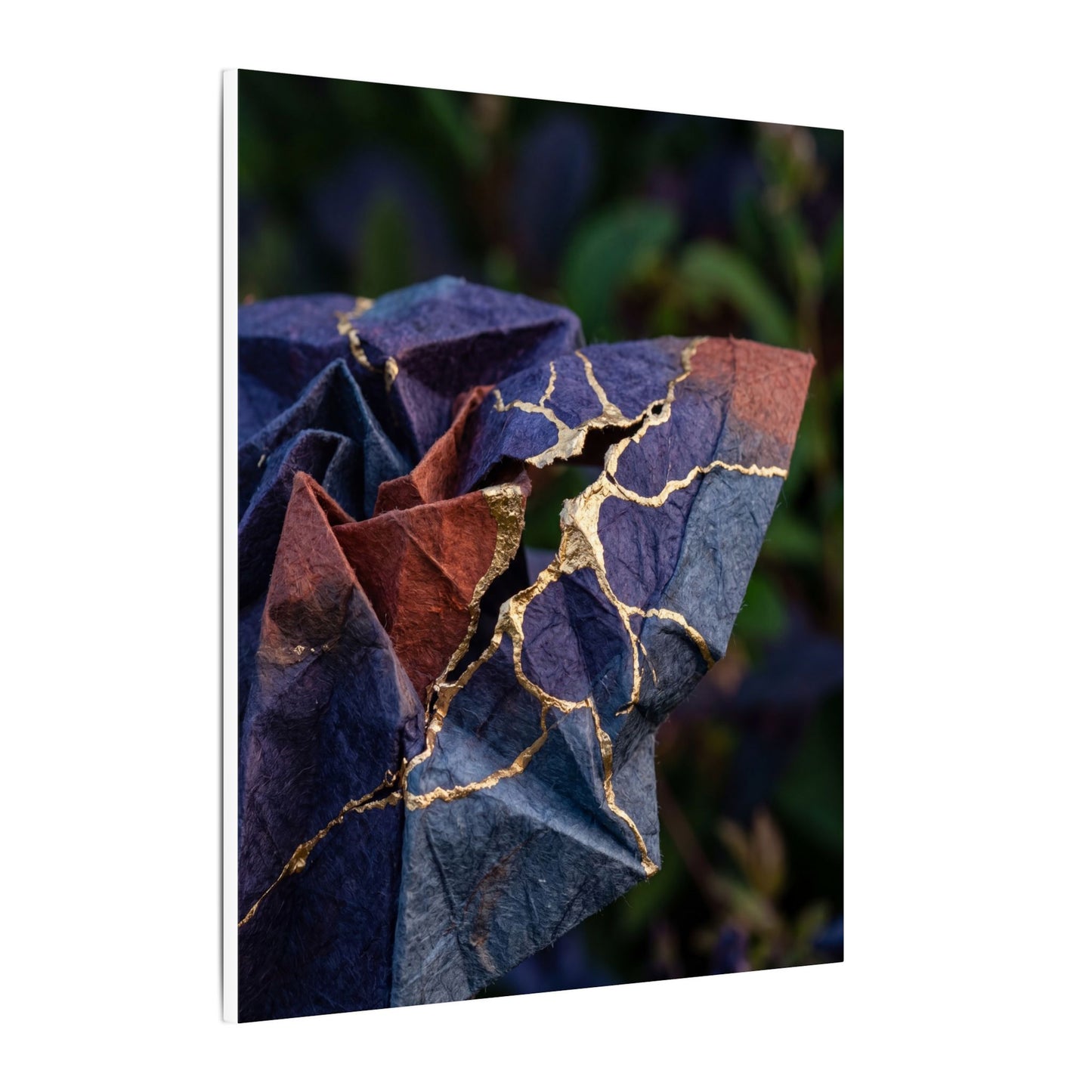 Philosophical Paper Fold Canvas Art - Gold Vein Kintsugi