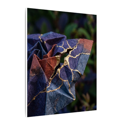 Philosophical Paper Fold Canvas Art - Gold Vein Kintsugi