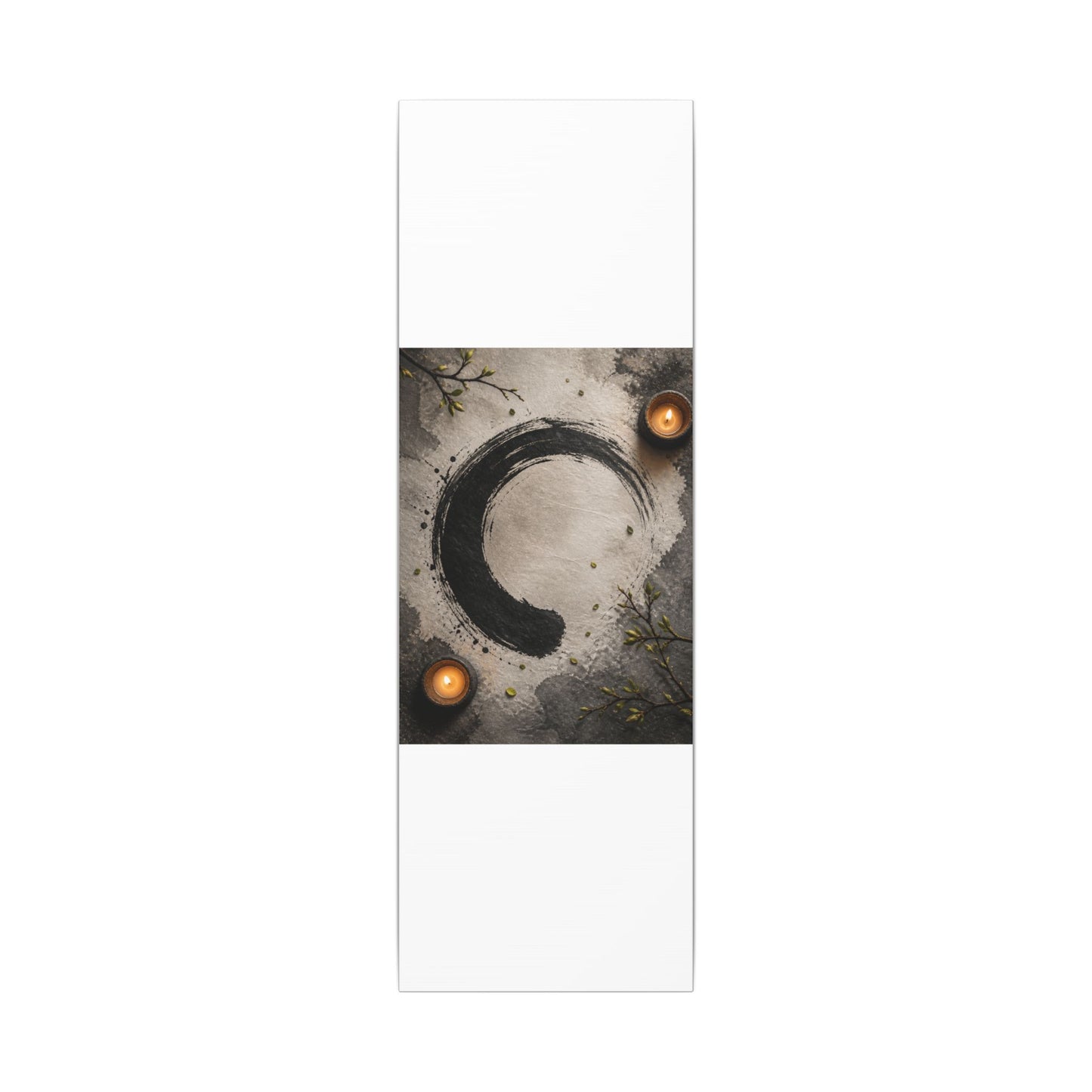 Candlelight Ink Brushstroke Canvas Art - Zen Ma
