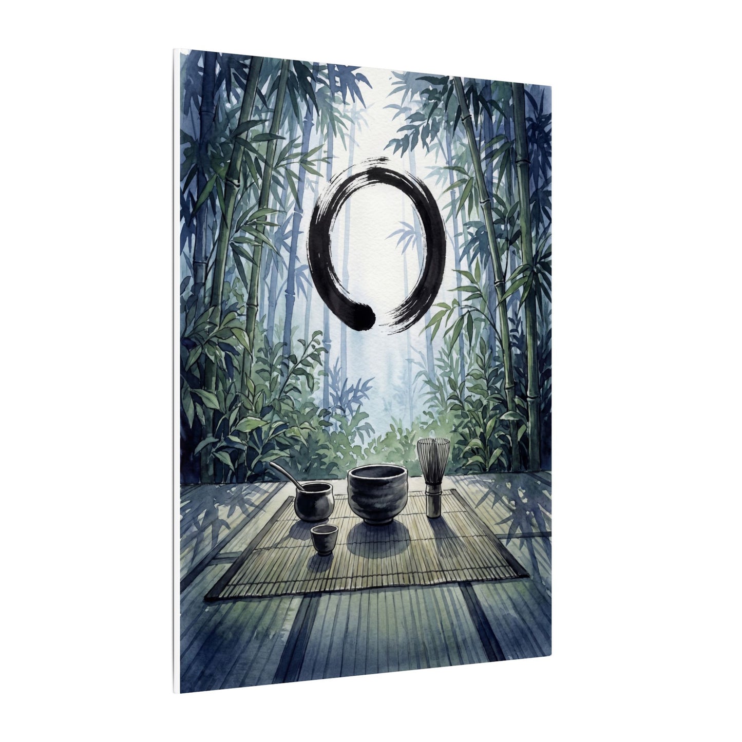 Seijaku Tea Ceremony Canvas Art - Zen Enso