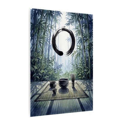 Seijaku Tea Ceremony Canvas Art - Zen Enso