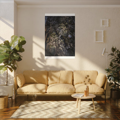 Moonlit Garden Japanese Pattern Canvas Art | Elegant Japandi Art