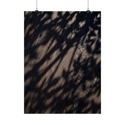 Datsuzoku Shadow Play Wall Art Print - Dark Japandi Shadow Zen