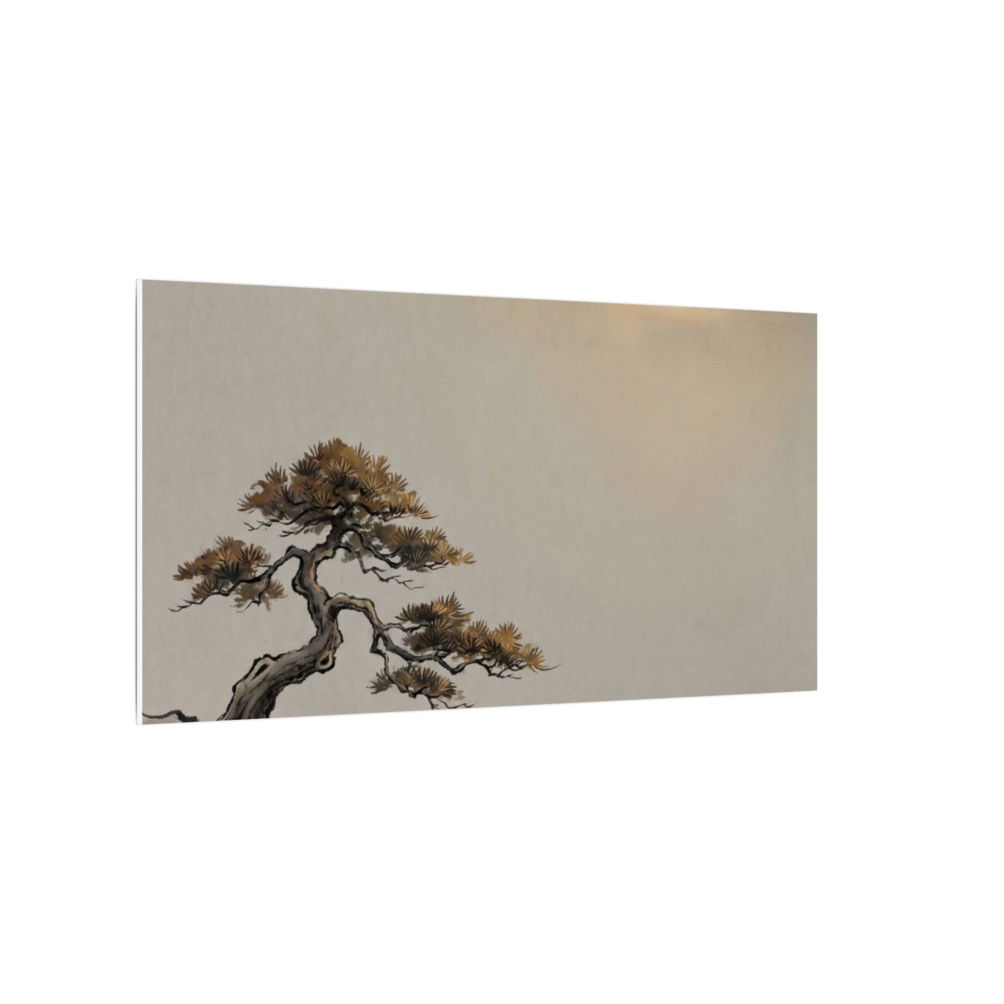 Pine Tree Canvas Art | Autumn Zen Karesansui Art