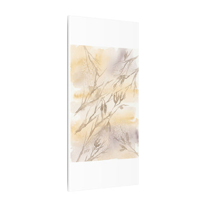 Shadow Play Winter Canvas Art | Japandi Warm Design