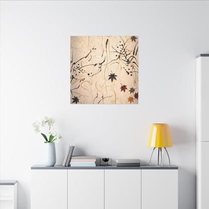 Golden Hour Shoji Screen Canvas Art - Japandi Fukinsei