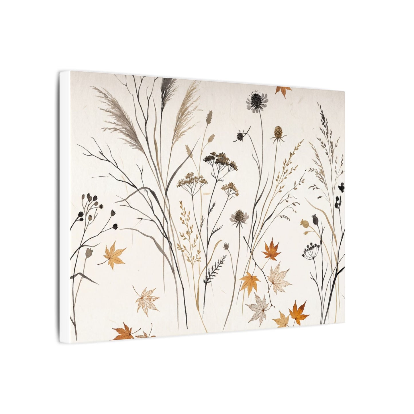 Dawn Dried Flowers Canvas Art - Japandi Kanso