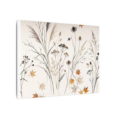 Dawn Dried Flowers Canvas Art - Japandi Kanso
