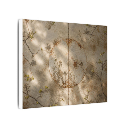Japandi Rust Patina in Dappled | Japanese Pattern Canvas Art