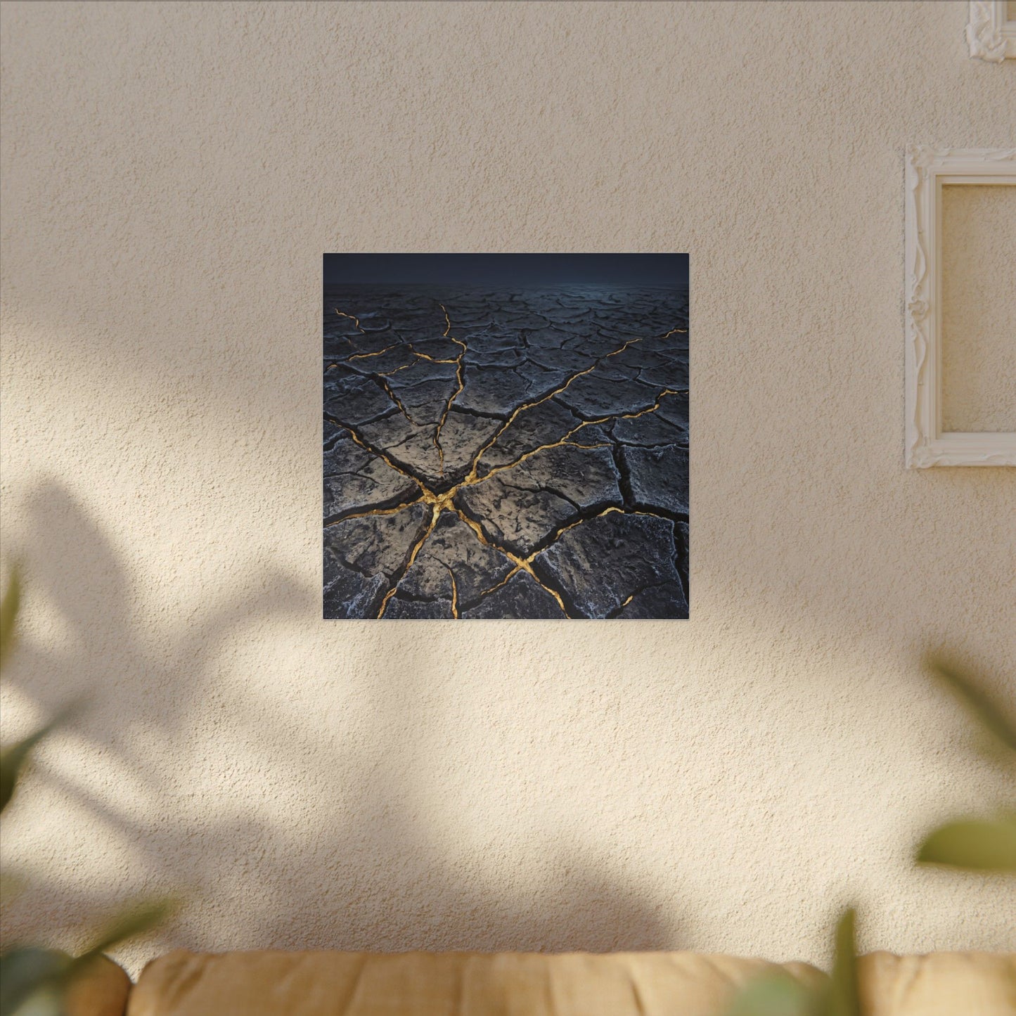 Cracked Earth Broken Beauty Canvas Art | Artful Kintsugi Art