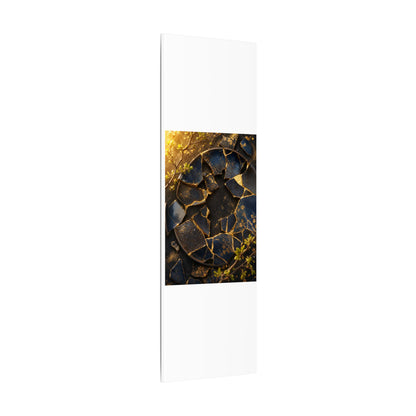 Golden Hour Broken Pottery Canvas Art - Kintsugi Ma